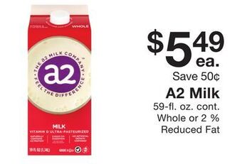 Fairway Store Market A2 milk offer