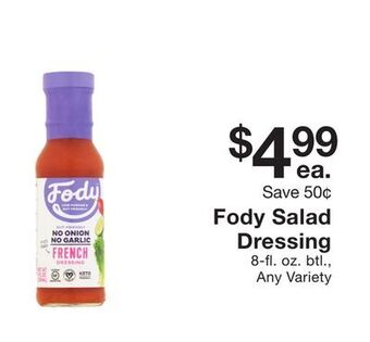 Fairway Store Market Fody salad dressing offer