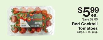 Fairway Store Market Red cocktail tomatoes offer