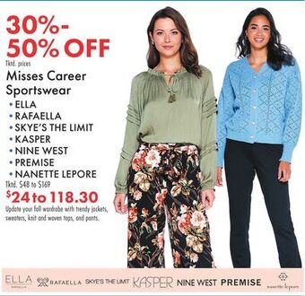 Boscov's Misses career sportswear offer