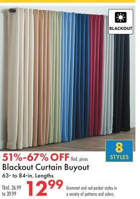 Boscov's Blackout curtain buyout offer
