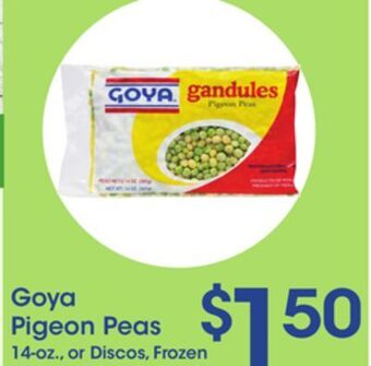Price Rite Goya pigeon peas offer
