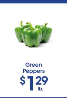 Price Rite Green peppers offer