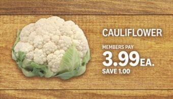 Kings Food Markets Cauliflower offer