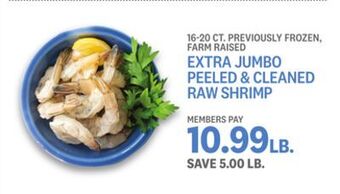 Kings Food Markets Extra jumbo peeled & cleaned raw shrimp offer