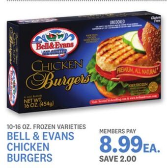 Kings Food Markets Bell & evans chicken burgers offer