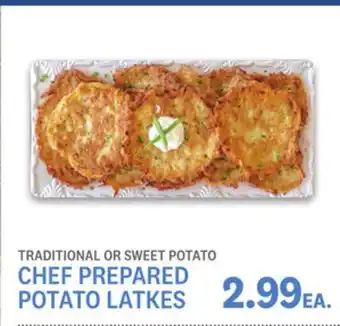 Kings Food Markets Chef prepared potato latkes offer