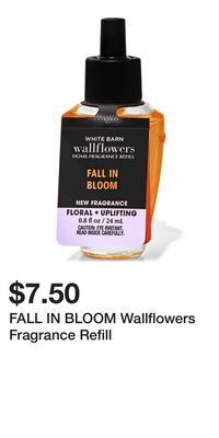 Bath & Body Works Fall in bloom wallflowers fragrance refill offer