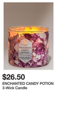 Bath & Body Works Enchanted candy potion 3-wick candle offer
