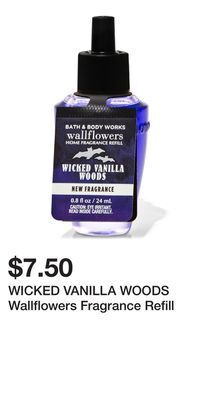 Bath & Body Works Wicked vanilla woods wallflowers fragrance refill offer
