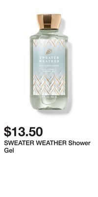 Bath & Body Works Sweater weather shower gel offer