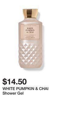 Bath & Body Works White pumpkin & chai shower gel offer