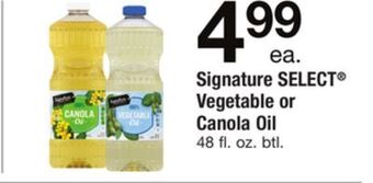 ACME Signature select® vegetable or canola oil offer
