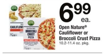 ACME Open nature® cauliflower or broccoli crust pizza offer