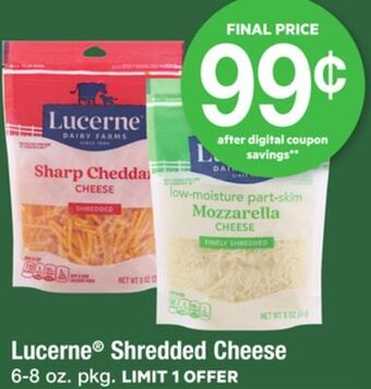 ACME Lucerne® shredded cheese offer