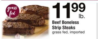 ACME Beef boneless strip steaks offer