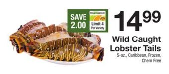 The Fresh Grocer Wild caught lobster tails offer