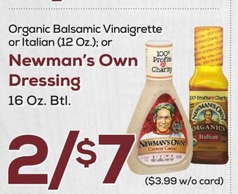 DeCicco & Sons Newman's own dressing offer