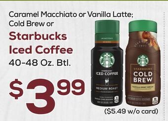 DeCicco & Sons Starbucks iced coffee offer