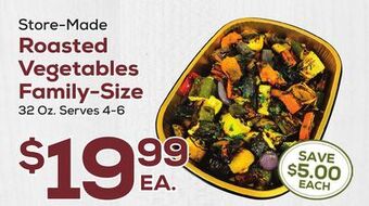 DeCicco & Sons Roasted vegetables family-size offer