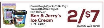 DeCicco & Sons Ben & jerry's ice cream 1 pt. cntr offer