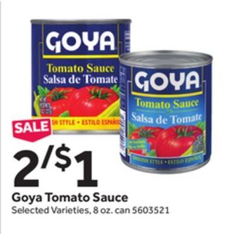 Stop&Shop Goya tomato sauce offer