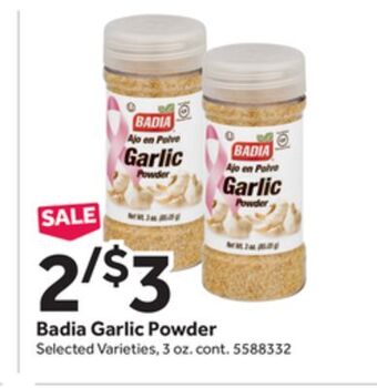 Stop&Shop Badia garlic powder offer