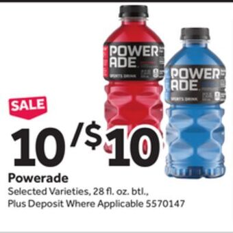 Stop&Shop Powerade offer