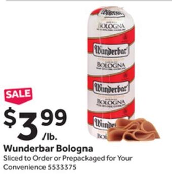 Stop&Shop Wunderbar bologna offer