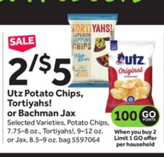 Stop&Shop Utz potato chips, tortiyahs! or bachman jax offer