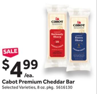 Stop&Shop Cabot premium cheddar bar offer