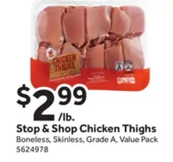 Stop&Shop Stop & shop chicken thighs offer