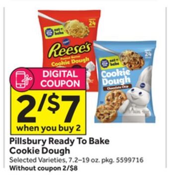 Stop&Shop Pillsbury ready to bake cookie dough offer