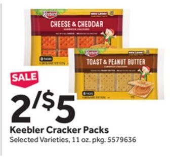 Stop&Shop Keebler cracker packs offer