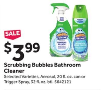 Stop&Shop Scrubbing bubbles bathroom cleaner offer