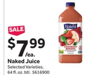 Stop&Shop Naked juice offer