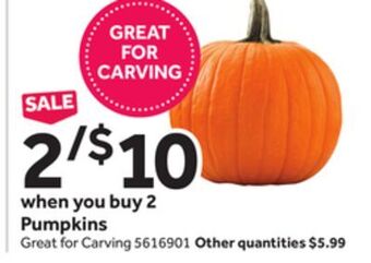 Stop&Shop Pumpkins offer