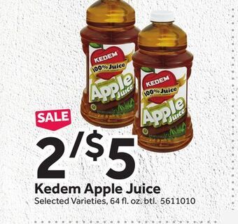 Stop&Shop Kedem apple juice offer