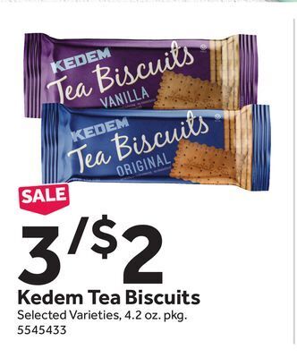 Stop&Shop Kedem tea biscuits offer