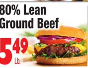 King Kullen 80% lean ground beef offer