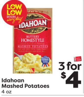 Weis Markets Idahoan mashed potatoes offer