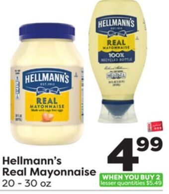 Weis Markets Hellmann's real mayonnaise offer