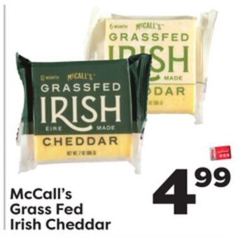 Weis Markets Mccall's grass fed irish cheddar offer