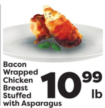 Weis Markets Bacon wrapped chicken breast stuffed with asparagus offer