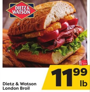 Weis Markets Dietz & watson london broil offer