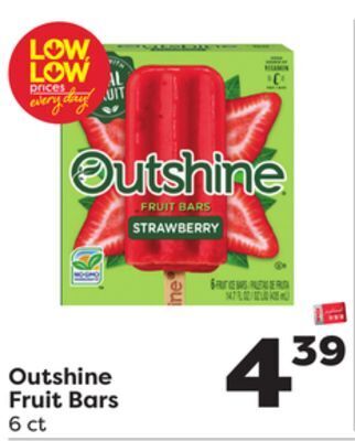 Weis Markets Outshine fruit bars offer