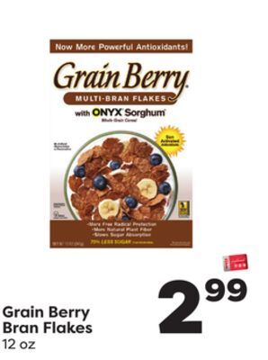 Weis Markets Grain berry bran flakes offer