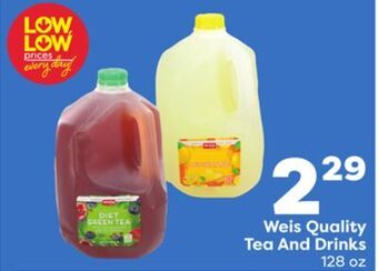 Weis Markets Weis quality tea and drinks offer