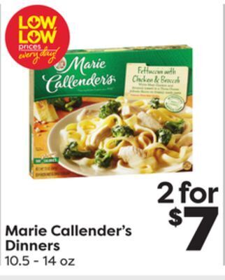 Weis Markets Marie callender's dinners offer
