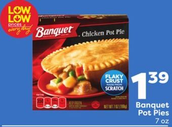 Weis Markets Banquet pot pies offer